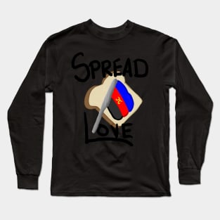 Spread Love: Polyamory Pride Toast Long Sleeve T-Shirt